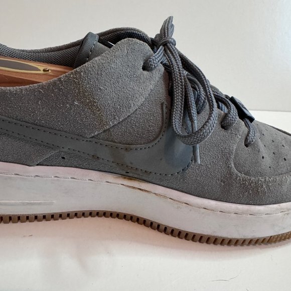 Nike Air Force 1 Sage Low Cool Grey Womens Size 9 - Picture 8 of 10